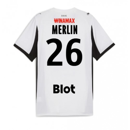 Stade Rennais Quentin Merlin #26 Segunda Equipación 2025-26 Manga Corta
